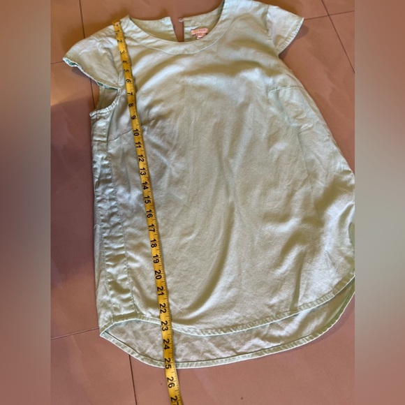 J.Crew Women's J.Crew short sleeve top fabric blouse light blue mint pullover - Picture 6 of 15